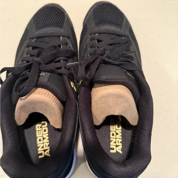 Under Armour Black and Gold Sneakers - Picture 5 of 7